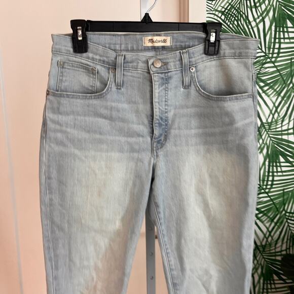 Madewell 9" Mid-Rise Skinny Crop Jeans in Coolmax® Denim Edition Size 30 - Picture 4 of 14